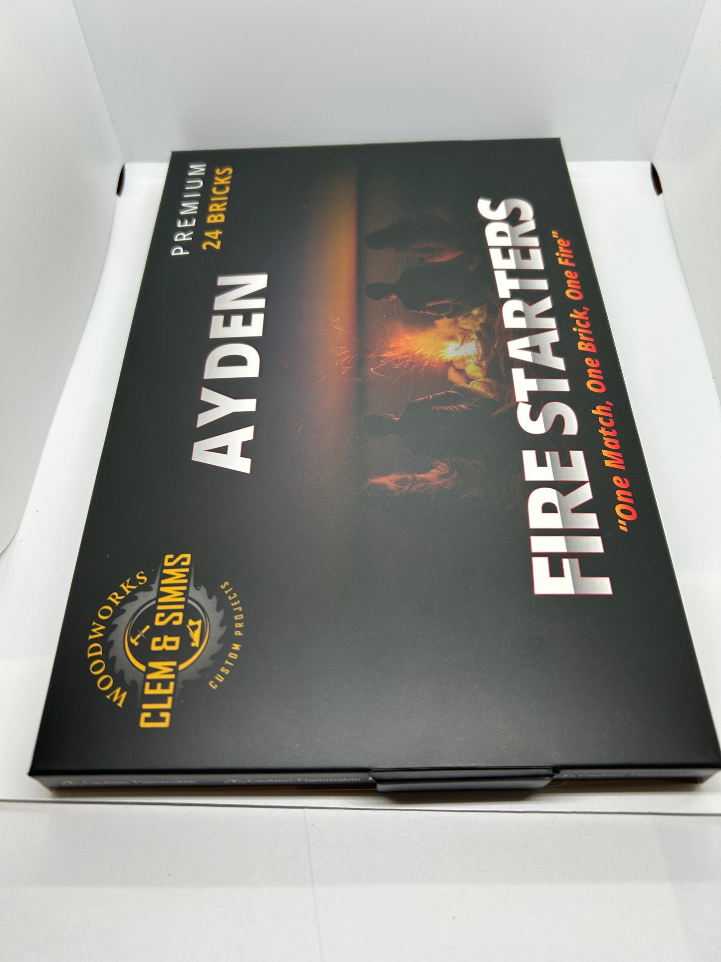 Ayden Premium Fire Starter (24 bricks) Clem & Simms Woodworks