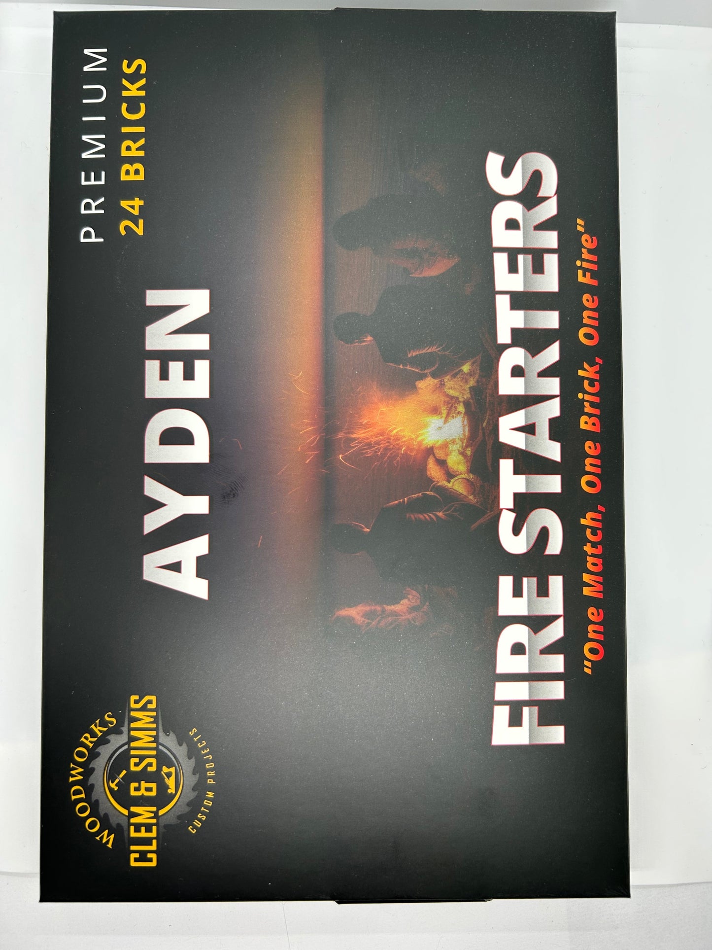 Ayden Premium Fire Starter (24 bricks) Clem & Simms Woodworks