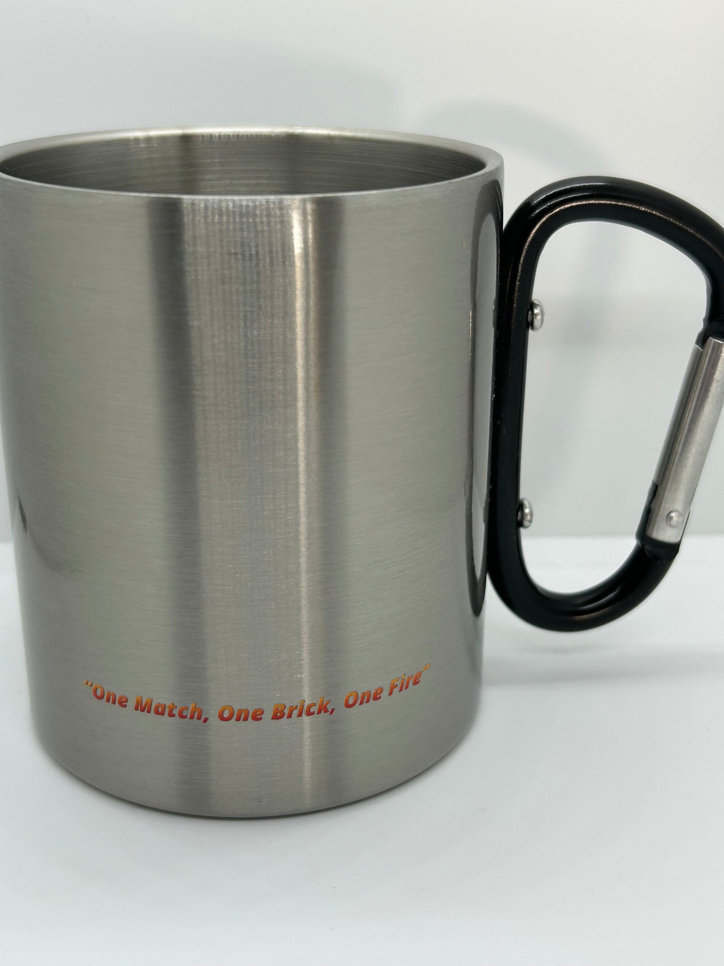 The Rugged Stainless Steel Carabiner Mug Clem & Simms Woodworks