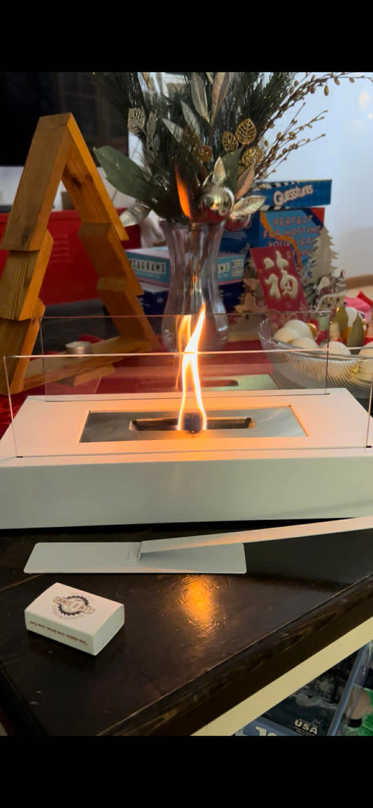 Clem & Simms Indoor–Outdoor Tabletop Fireplace Clem & Simms Woodworks