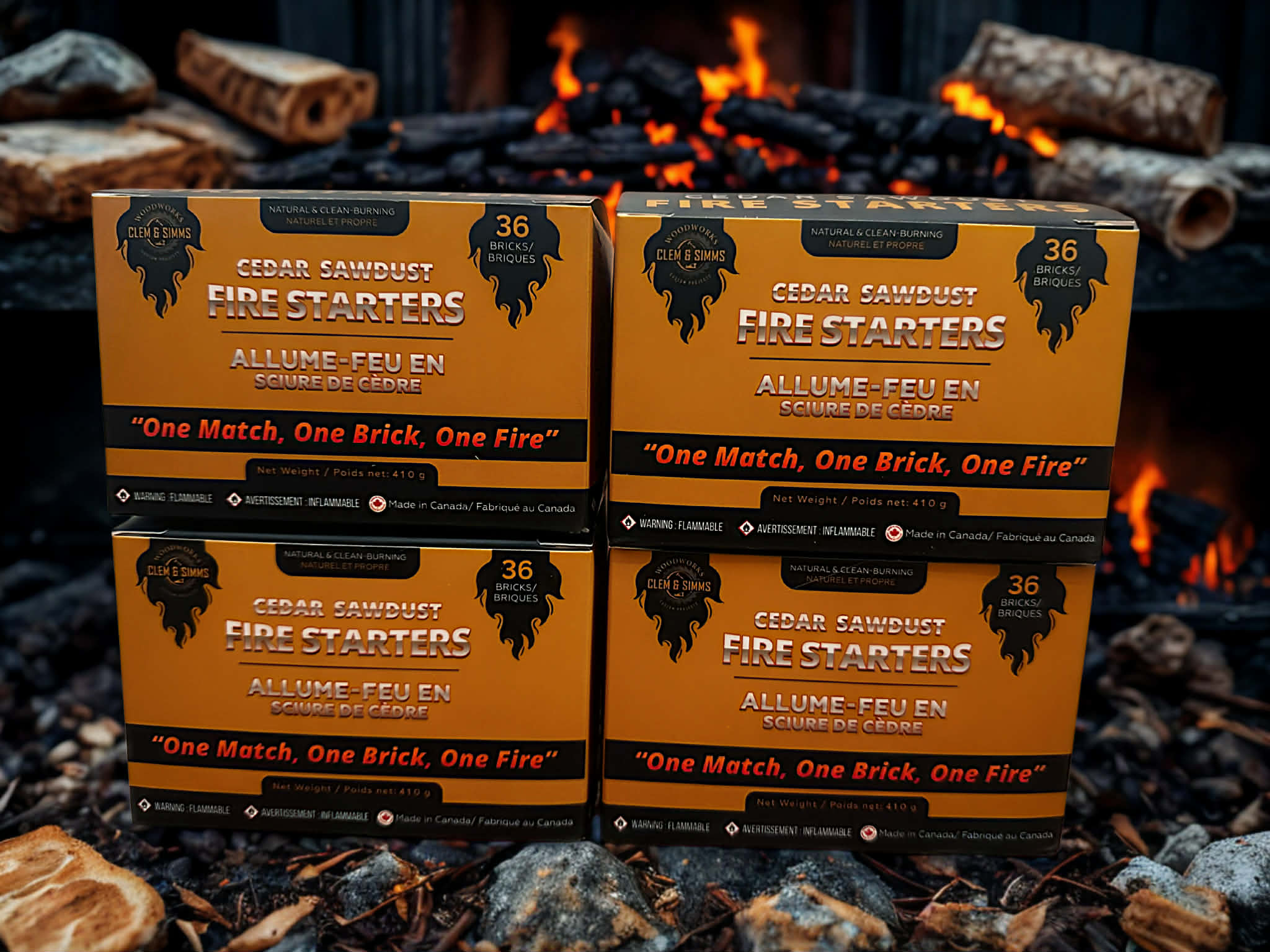 4 Box Bundle (144 fires) 💰 BEST VALUE Clem & Simms