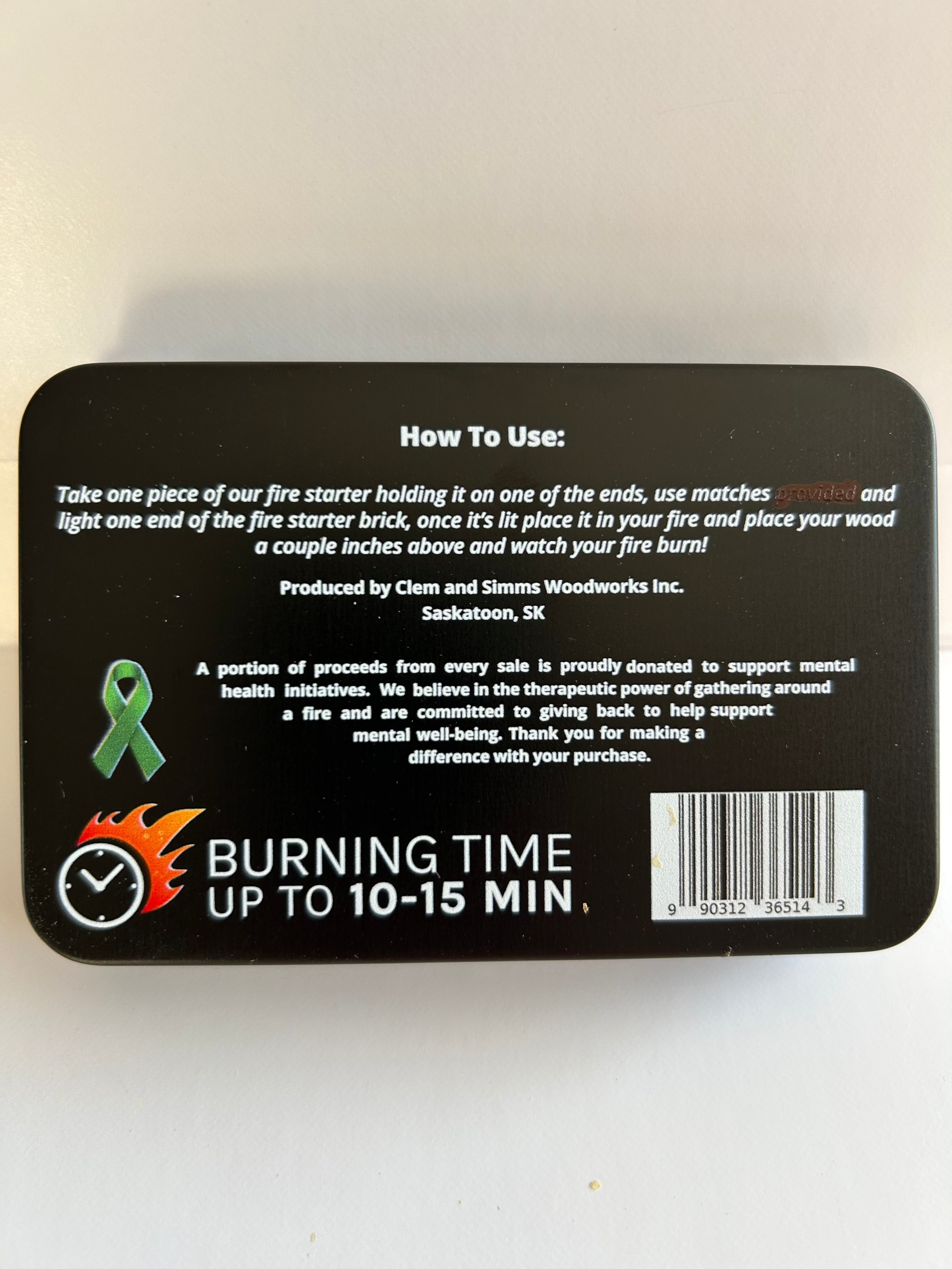 Healing Flame Emergency Fire Starter Kit Clem & Simms