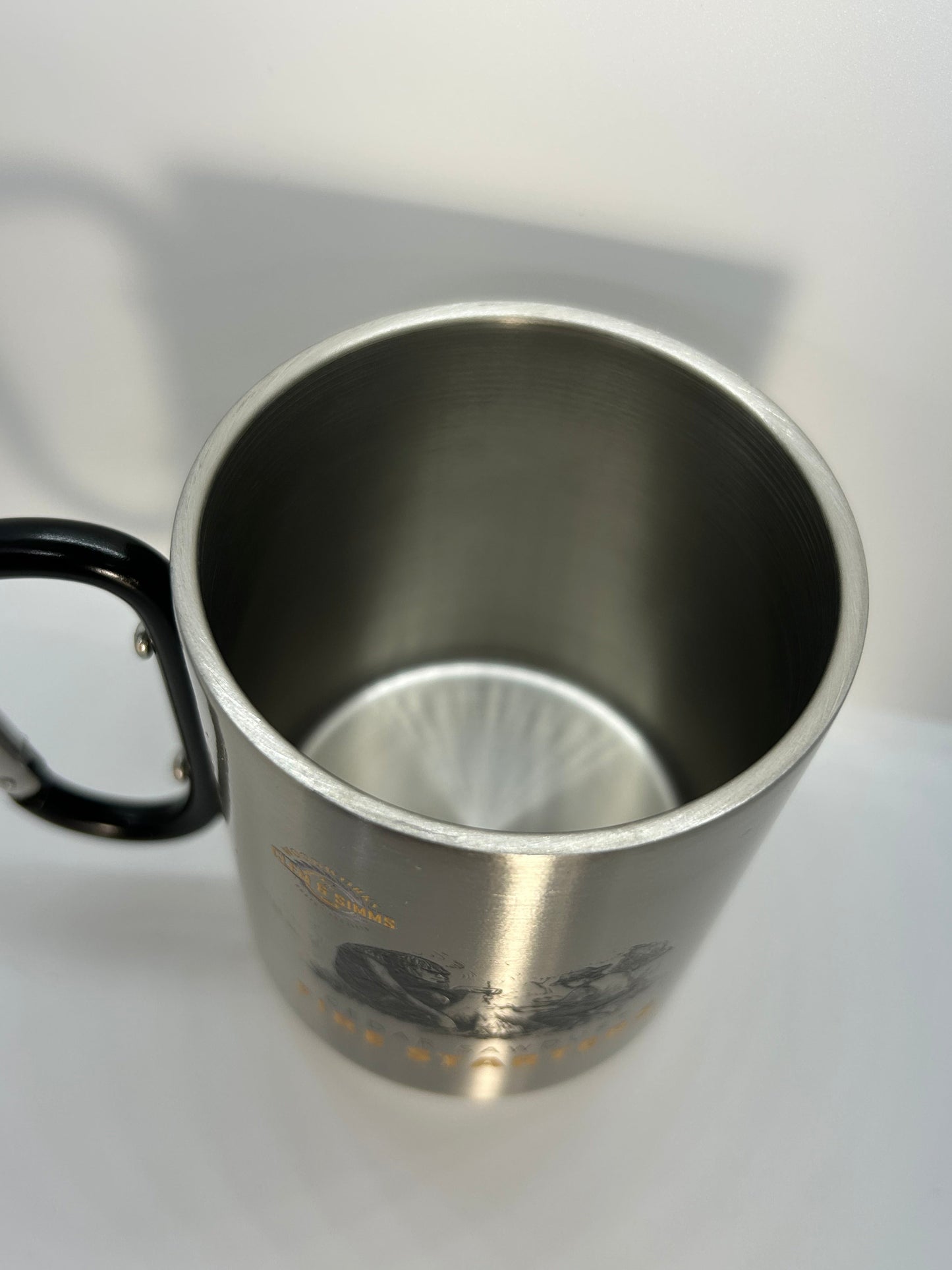 The Rugged Stainless Steel Carabiner Mug Clem & Simms Woodworks
