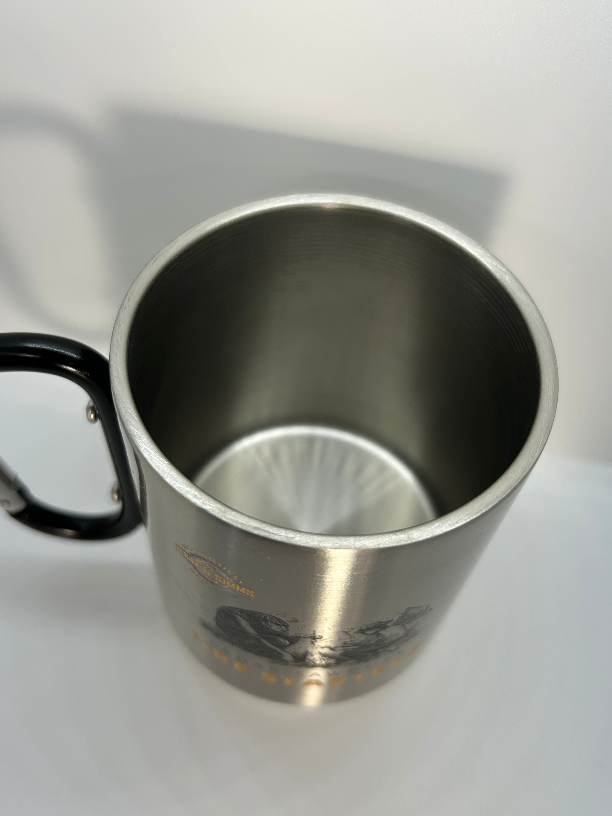 The Rugged Stainless Steel Carabiner Mug Clem & Simms Woodworks