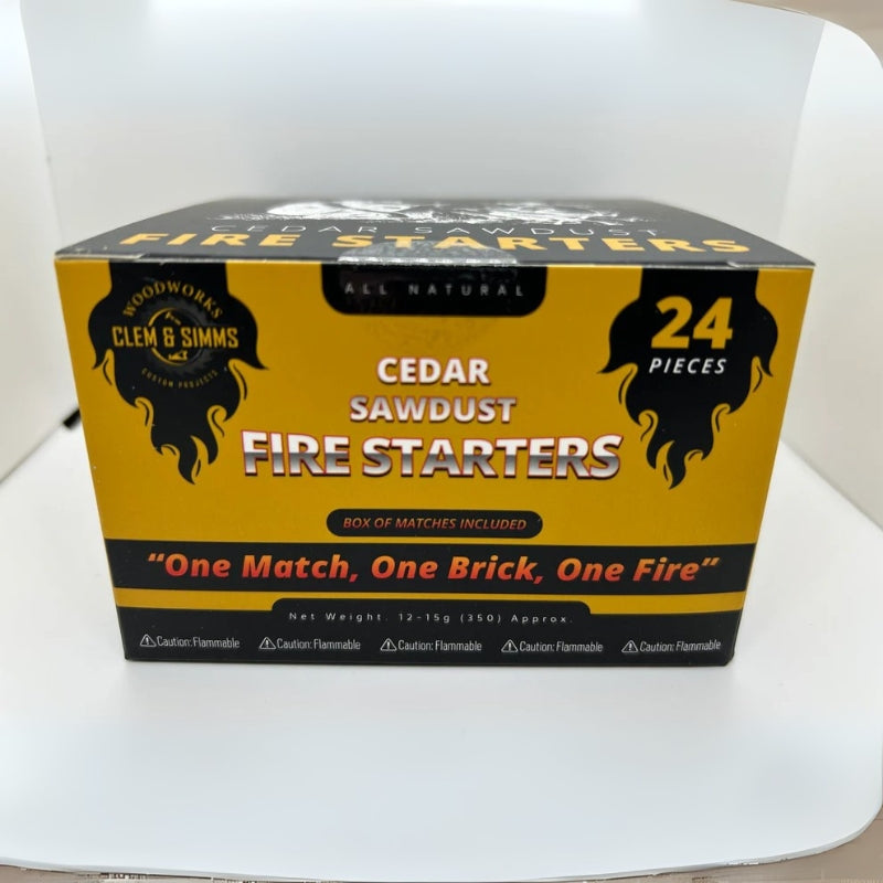 Cedar Sawdust Fire Starters Clem & Simms Woodworks