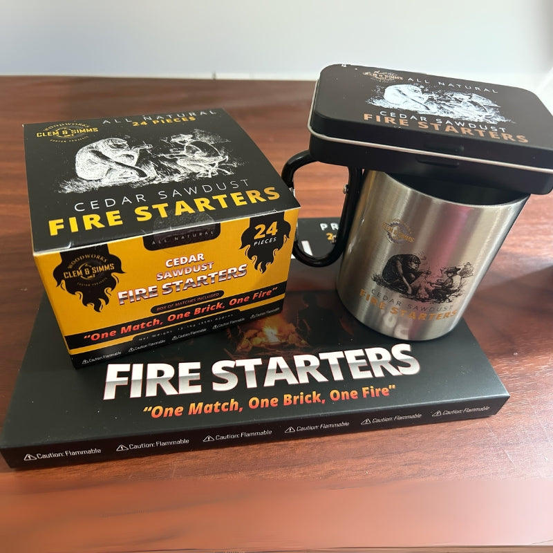 Cedar Sawdust Fire Starters Clem & Simms Woodworks