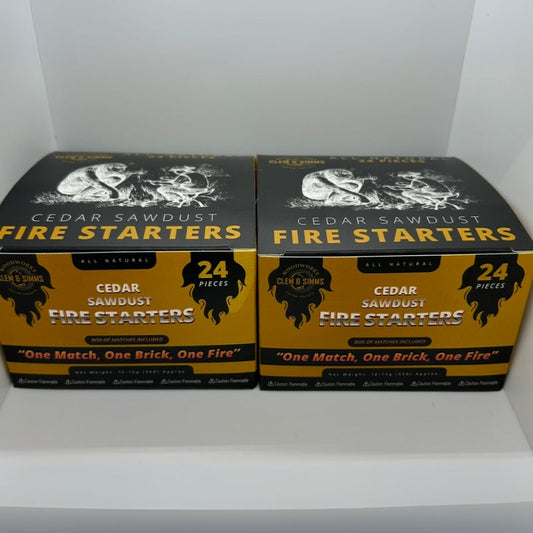 Cedar Sawdust Fire Starters Clem & Simms Woodworks
