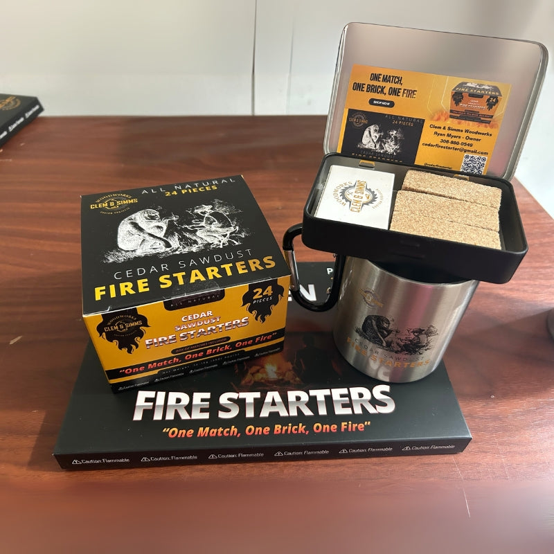 Cedar Sawdust Fire Starters Clem & Simms Woodworks