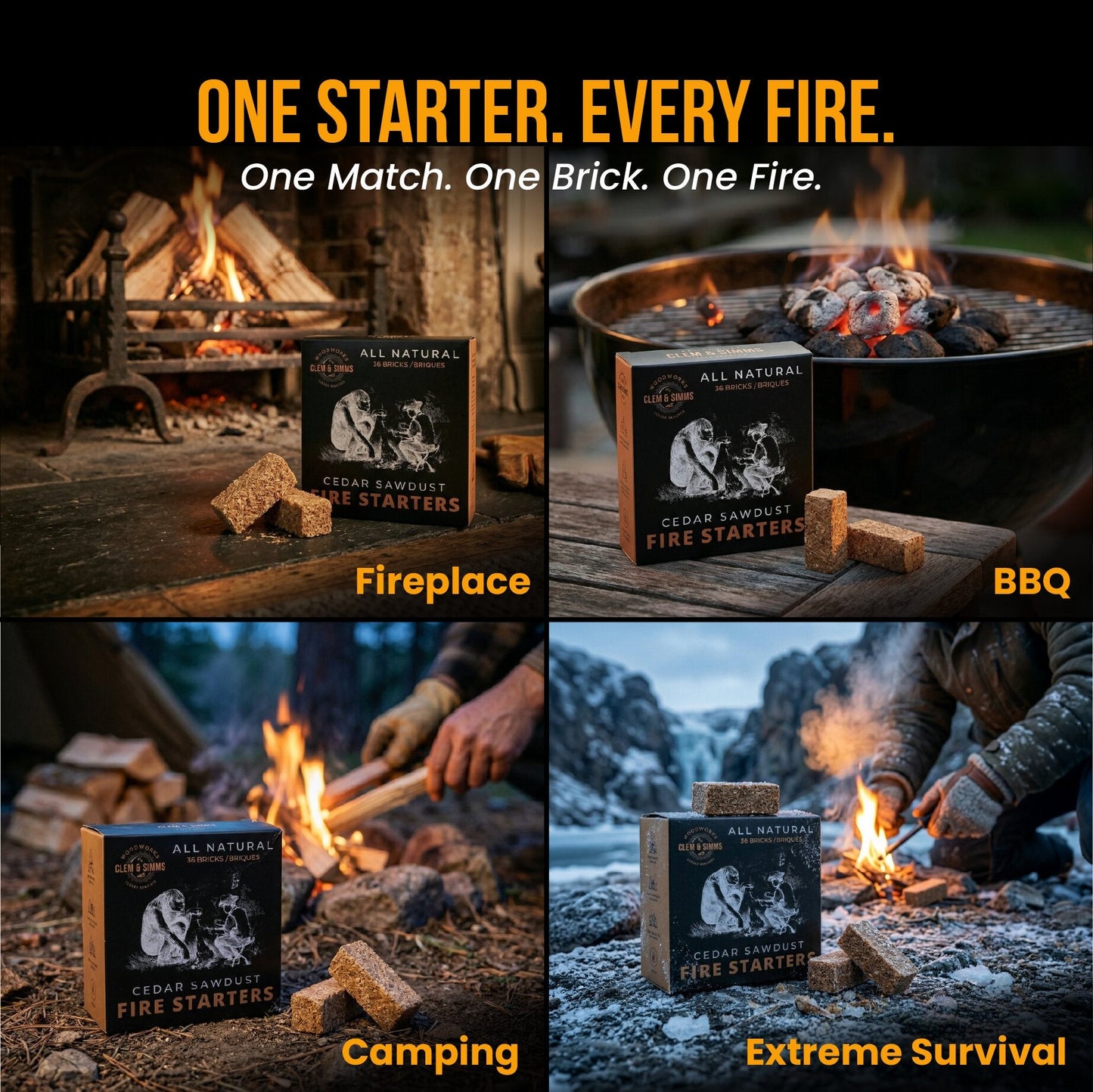 Cedar Fire Starters - Clem & Simms Woodworks